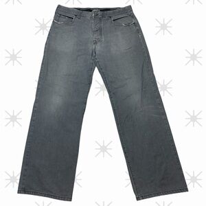 Armani Collezioni Size 33 y2k Men’s Gray Jean Straight Leg Luxury Designer Denim